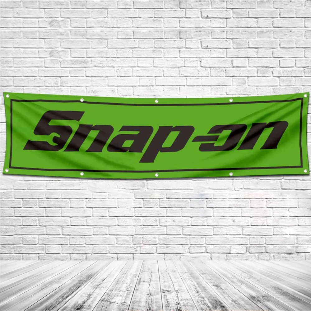 SNAP-ON Tools Logo Vinyl Banner 1.5x6ft Sign Hardware Tool Shop Display Handyman